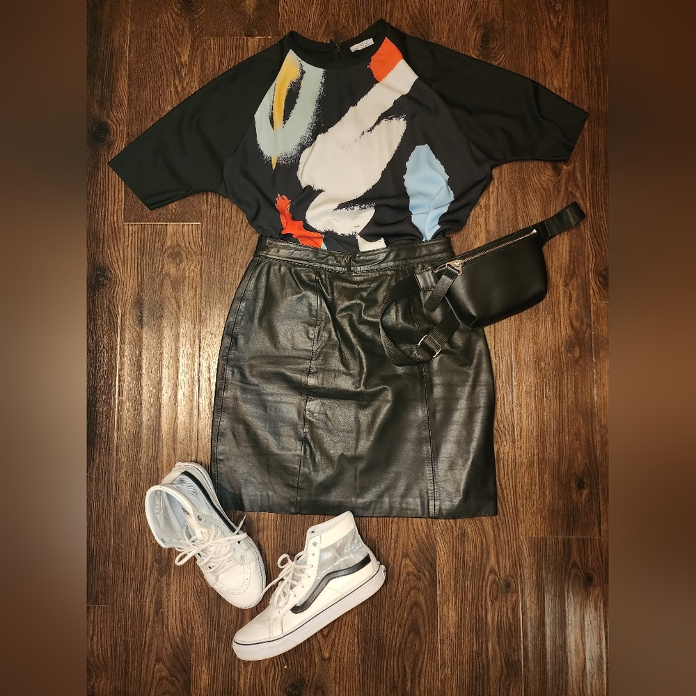 Zara Graffiti Print Top